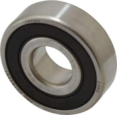 SKF - 12mm Bore Diam, 32mm OD, Double Seal Deep Groove Radial Ball Bearing - 10mm Wide, 1 Row, Round Bore, 3,100 Nm Static Capacity, 5,510 Nm Dynamic Capacity - Industrial Tool & Supply