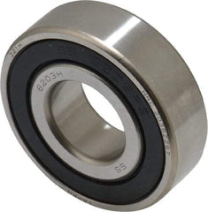 SKF - 17mm Bore Diam, 40mm OD, Double Seal Deep Groove Radial Ball Bearing - 12mm Wide, 1 Row, Round Bore, 4,750 Nm Static Capacity, 7,650 Nm Dynamic Capacity - Industrial Tool & Supply