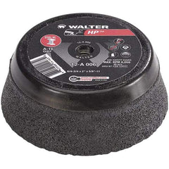 WALTER Surface Technologies - 6" Diam, Surface Grinding Wheel - Aluminum Oxide/Silicon Carbide Blend, Type 11, 6,800 Max RPM, Resinoid Bond - Industrial Tool & Supply