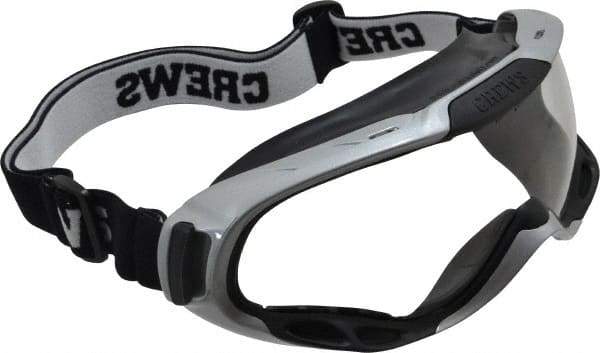 MCR Safety - Size Universal, Clear Polycarbonate Anti-Fog & Scratch Resistant Lens, Safety Goggles - Indirect Vent, Gray Plastic Frame - Industrial Tool & Supply