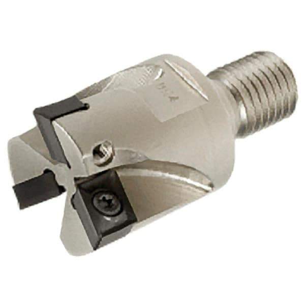 Iscar - 40mm Cut Diam, 9mm Max Depth of Cut, 35mm OAL, Indexable Square Shoulder End Mill - XCMT 120408TR Inserts, M16 Modular Connection, Series FlexFit, IscarPlunger - Industrial Tool & Supply