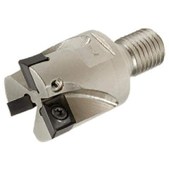 Iscar - 40mm Cut Diam, 9mm Max Depth of Cut, 35mm OAL, Indexable Square Shoulder End Mill - XCMT 120408TR Inserts, M16 Modular Connection, Series FlexFit, IscarPlunger - Industrial Tool & Supply