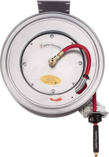 PRO-SOURCE - 50' Spring Retractable Hose Reel - 300 psi, Hose Included - Industrial Tool & Supply