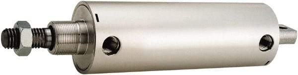 ARO/Ingersoll-Rand - 2-1/2" Stroke x 2" Bore Double Acting Air Cylinder - 1/4 Port, 5/8-11 Rod Thread, 200 Max psi, 180°F - Industrial Tool & Supply