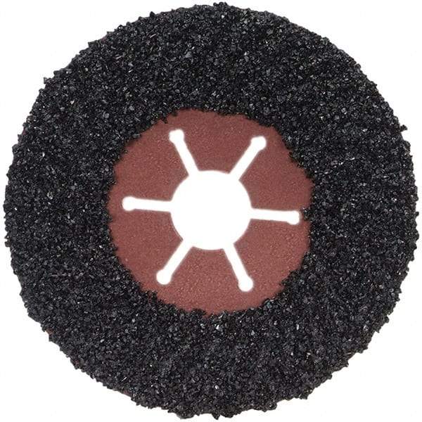 Norton - 4-1/2" Diam 7/8" Hole 16 Grit Fiber Disc - Very Coarse Grade, Silicon Carbide - Industrial Tool & Supply