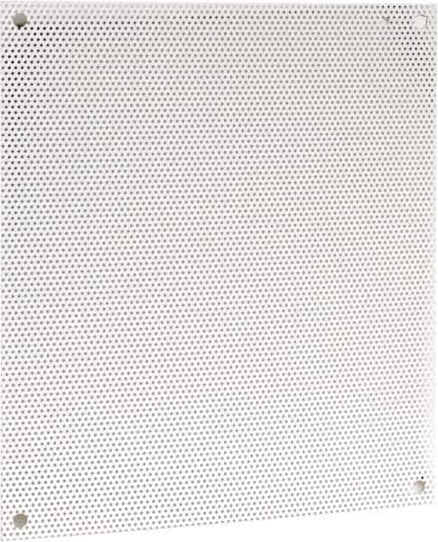 Cooper B-Line - 18-1/2" OAW x 21" OAH Powder Coat Finish Electrical Enclosure Perforated Panel - 24" x 20" Box, 16 Gauge Steel, Use with 24206-1/24208-1 - Industrial Tool & Supply