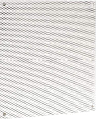 Cooper B-Line - 18-1/2" OAW x 21" OAH Powder Coat Finish Electrical Enclosure Perforated Panel - 24" x 20" Box, 16 Gauge Steel, Use with 24206-1/24208-1 - Industrial Tool & Supply