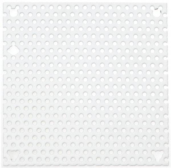 Cooper B-Line - 4-7/8" OAW x 4-7/8" OAH Powder Coat Finish Electrical Enclosure Perforated Panel - 6" x 6" Box, 16 Gauge Steel, Use with 664-12CH - Industrial Tool & Supply