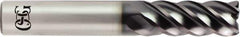 OSG - 1/2", 5 Flute, Solid Carbide, 0.03" Corner Radius End Mill - 3" OAL, 1" LOC - Industrial Tool & Supply