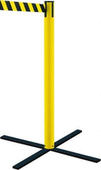 Tensator - 38" High Aluminum Pedestrian Stowaway Post - 7-1/2' Long Rope - Industrial Tool & Supply