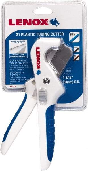Lenox - 3/8" to 1" Pipe Capacity, Tube Cutter - Cuts Plastic, Rubber, PVC, CPVC - Industrial Tool & Supply