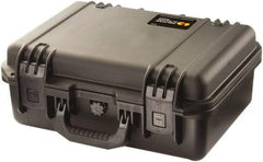 Pelican Products, Inc. - 12-45/64" Wide x 6-39/64" High, Clamshell Hard Case - Black, HPX High Performance Resin - Industrial Tool & Supply