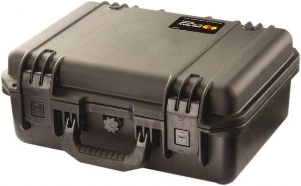 Pelican Products, Inc. - 12-45/64" Wide x 6-39/64" High, Clamshell Hard Case - Black, HPX High Performance Resin - Industrial Tool & Supply