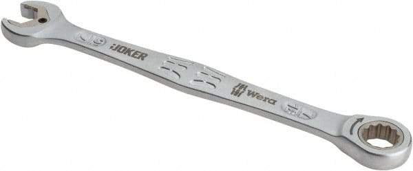 Wera - 7/16" 12 Point Combination Wrench - 6-5/8" OAL, Chrome Molybdenum Steel, Satin Finish - Industrial Tool & Supply