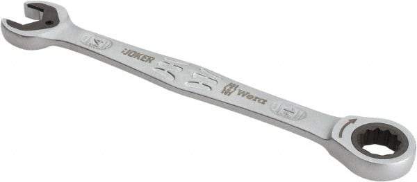 Wera - 14mm 12 Point Combination Wrench - 7-13/32" OAL, Chrome Molybdenum Steel, Satin Finish - Industrial Tool & Supply