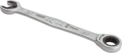 Wera - 14mm 12 Point Combination Wrench - 7-13/32" OAL, Chrome Molybdenum Steel, Satin Finish - Industrial Tool & Supply