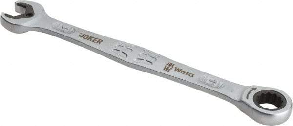 Wera - 11mm 12 Point Combination Wrench - 6-1/2" OAL, Chrome Molybdenum Steel, Satin Finish - Industrial Tool & Supply