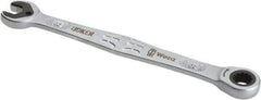 Wera - 8mm 12 Point Combination Wrench - 5-11/16" OAL, Chrome Molybdenum Steel, Satin Finish - Industrial Tool & Supply