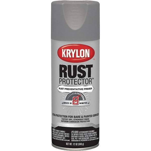 Krylon - 12 oz Gray Primer Automotive Heat Resistant Paint - Flat Finish, Comes in Aerosol Can - Industrial Tool & Supply