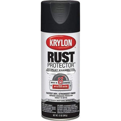 Krylon - 12 oz Black Automotive Heat Resistant Paint - Flat Finish, Comes in Aerosol Can - Industrial Tool & Supply