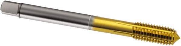 Guhring - 5/8-11 UNC 2BX H11/H12 Thread Limit Modified Bottoming Thread Forming Tap - Cobalt, TiN Finish, 110mm OAL, Series 1583 - Industrial Tool & Supply
