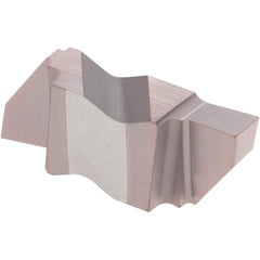 Tool-Flo - 3125FLGP Grade AC50, 3.18mm Cutting Width Carbide Grooving Insert - 4.57mm Max Depth of Cut, Right Hand, 0.005 to 0.01" Corner Radius, TiAlN Finish - Industrial Tool & Supply
