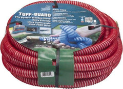 JGB Enterprises - 50' Long Garden Hose - 5/8" Diam, 5/8" GHT, Polypropylene, 100 psi, Hot Water Compatible, All Season, Red - Industrial Tool & Supply