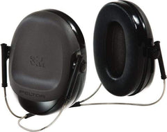 3M - Behind the Neck Black Earmuffs - 17 NRR Rating - Industrial Tool & Supply