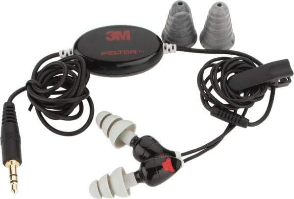 3M - Reusable, 26 dB Noise Isolating Ear Buds with MP3 - Includes Replacement Tips - Industrial Tool & Supply
