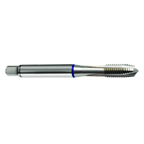 M6 × 1.0 3FL 6H PM Cobalt Spiral Point Plug Blue Ring Tap-Bright FORM-B - Industrial Tool & Supply