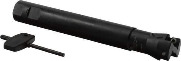Seco - 1-1/4" Cut Diam, 0.43" Max Depth of Cut, 1" Shank Diam, Indexable Plunge End Mill - Weldon Shank, SCET 1206 Insert Style, R217.79-12A Toolholder Style, Through Coolant - Industrial Tool & Supply