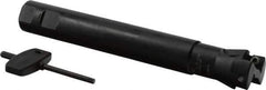 Seco - 1-1/4" Cut Diam, 0.43" Max Depth of Cut, 1" Shank Diam, Indexable Plunge End Mill - Weldon Shank, SCET 1206 Insert Style, R217.79-12A Toolholder Style, Through Coolant - Industrial Tool & Supply