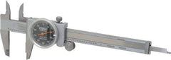 Fowler - 0" to 4" Range, 0.001" Graduation, 0.1" per Revolution, Dial Caliper - Black Face, 1.18" Jaw Length - Industrial Tool & Supply