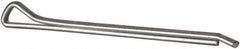 Made in USA - 5/32" Diam x 2-1/2" Long Hammerlock Cotter Pin - Grade 2, Zinc-Plated, Steel - Industrial Tool & Supply