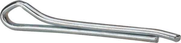 Made in USA - 5/16" Diam x 2-1/2" Long Hammerlock Cotter Pin - Grade 2, Zinc-Plated, Steel - Industrial Tool & Supply