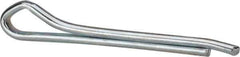 Made in USA - 5/16" Diam x 2-1/2" Long Hammerlock Cotter Pin - Grade 2, Zinc-Plated, Steel - Industrial Tool & Supply