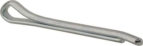 Made in USA - 5/16" Diam x 3" Long Hammerlock Cotter Pin - Grade 2, Zinc-Plated, Steel - Industrial Tool & Supply