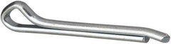 Made in USA - 3/8" Diam x 3" Long Hammerlock Cotter Pin - Grade 2, Zinc-Plated, Steel - Industrial Tool & Supply
