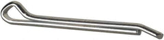 Made in USA - 3/8" Diam x 4" Long Hammerlock Cotter Pin - Grade 2, Zinc-Plated, Steel - Industrial Tool & Supply