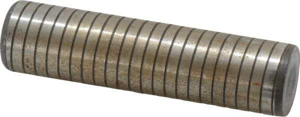 Holo-Krome - 1" Diam x 4" Pin Length 4000 Alloy Steel Pull Out Dowel Pin - Black Luster Finish, C 47-58 & C 60 (Surface) Hardness, 1 Beveled & 1 Threaded End - Industrial Tool & Supply