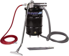Guardair - 30 Gal Steel Tank, Air Powered Pneumatic Canister Wet/Dry Vacuum - 15 Peak hp, 20' Hose Fitting, Cartridge Filter, Accessories Included - Industrial Tool & Supply