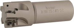 Iscar - 1-1/2" Cut Diam, 1/2" Max Depth of Cut, 1-1/4" Shank Diam, 4" OAL, Indexable Square Shoulder End Mill - 3M AXKT 1304.../2006... Inserts, Weldon Shank, 90° Lead Angle, Through Coolant, Series Mill2000 - Industrial Tool & Supply