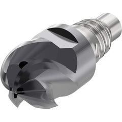 Ball End Mill Heads; Mill Diameter (mm): 10.00; Mill Diameter (Decimal Inch): 0.3937; Number of Flutes: 4; Length of Cut (mm): 10.0000; Connection Type: E10; Overall Length (mm): 23.5000; Material: Solid Carbide; Finish/Coating: SIRON-A; Cutting Direction