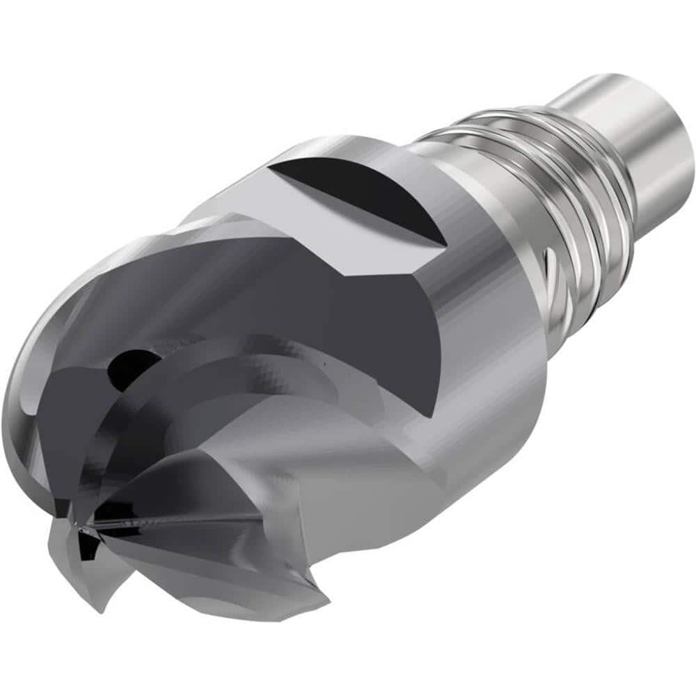 Ball End Mill Heads; Mill Diameter (mm): 16.00; Mill Diameter (Decimal Inch): 0.6299; Number of Flutes: 4; Length of Cut (mm): 16.0000; Connection Type: E16; Overall Length (mm): 35.6000; Material: Solid Carbide; Finish/Coating: SIRON-A; Cutting Direction