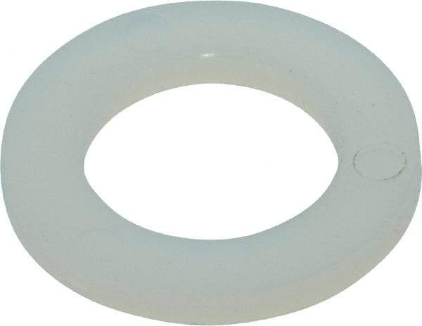 Made in USA - 3/8" Screw, Grade 6/6 Nylon Standard Flat Washer - 9.65mm ID x 5/8" OD, 1.57mm Thick - Industrial Tool & Supply