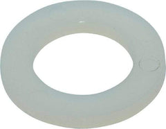 Made in USA - 3/8" Screw, Grade 6/6 Nylon Standard Flat Washer - 9.65mm ID x 5/8" OD, 1.57mm Thick - Industrial Tool & Supply