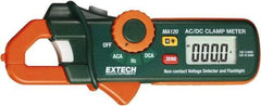 Extech - MA120, CAT II, Digital Average Responding Auto Ranging Clamp Meter with 0.7" Clamp On Jaws - 200 AC/DC Amps, Measures Current, Frequency - Industrial Tool & Supply