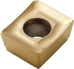 Seco - ACET150612 ME10 Grade F40M Carbide Milling Insert - TiAlN/TiN Finish, 1/4" Thick, 0.047" Corner Radius - Industrial Tool & Supply