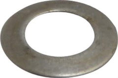 Gardner Spring - #6 Bolt, 0.138" ID, Grade 1074 Steel, Belleville Disc Spring - 9/32" OD, 0.02" High, 0.01" Thick - Industrial Tool & Supply