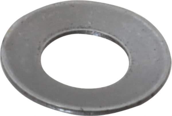 Gardner Spring - #6 Bolt, 0.138" ID, Grade 1074 Steel, Belleville Disc Spring - 9/32" OD, 0.023" High, 0.015" Thick - Industrial Tool & Supply